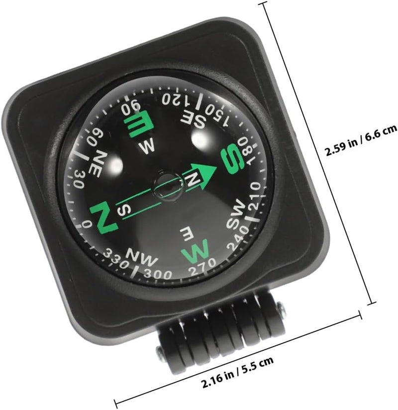 Cabilock Car Compass Dashboard Ball with Adjustable Dial and Leveler Adhesive Mounted Auto Compass for Navigation and Outdoor Travel Accurate Directional Reading for Cars and Suvs - Image 4